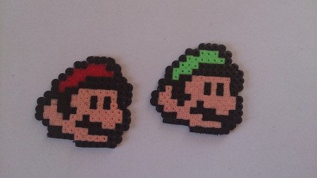 Örhängen/Halsband Mario/Luigiansikte