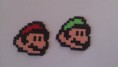 Örhängen/Halsband Mario/Luigiansikte